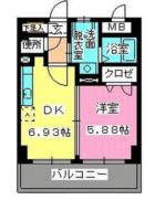 ローヤルマンション博多駅前 - 所在階 の間取り図