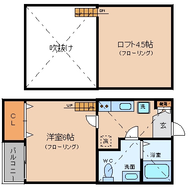 バルゴ105号室-間取り