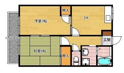 エレガント鬼塚V203号室-間取り