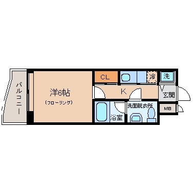 エステートモア博多アペックス213号室-間取り