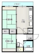 カヤシマコーポ - 所在階 の間取り図