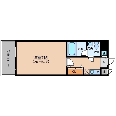 エステートモア博多駅前303号室-間取り