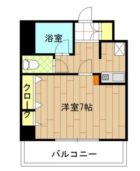 エステート博多駅南ハウス - 所在階 の間取り図