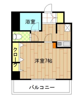 エステート博多駅南ハウス606号室-間取り