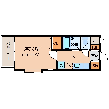 シャンテ吉塚301号室-間取り