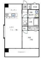 スタンドリバー博多駅南 - 所在階***階の間取り図 2034