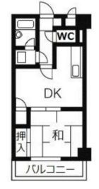 ダイアパレス博多駅前 - 所在階***階の間取り図 2035