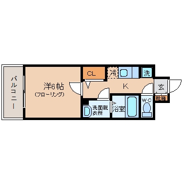 エステムプラザ天神EASTプレミアムタワー305号室-間取り