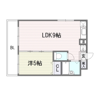 パンルネックスクリスタル博多駅南1201号室-間取り