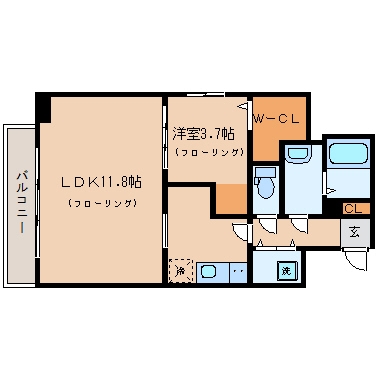 ナビールコート薬院905号室-間取り