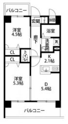 ベントデラフォレスタ - 所在階***階の間取り図 2063