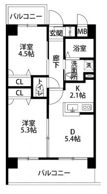 ベントデラフォレスタ208号室-間取り