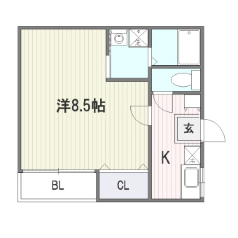 リブレアコート壱番館101号室-間取り