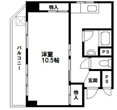 ローズマンション第1博多302号室-間取り