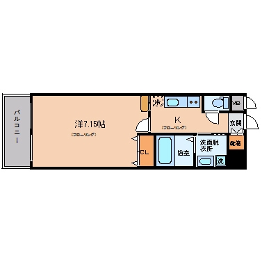 エンクレスト博多駅南II202号室-間取り