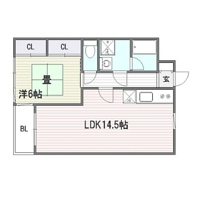 ロマネスク大名404号室-間取り