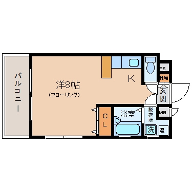 ロマネスク天神アネックス701号室-間取り