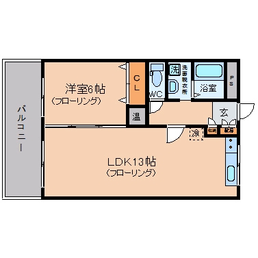 オヌキ新博多ビル801号室-間取り