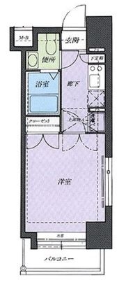 ロマネスク天神南第2605号室-間取り