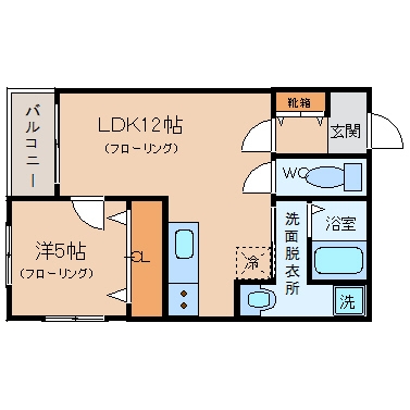 ヴェルジュ薬院701号室-間取り