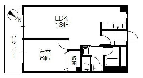 ヨシヅミハイツ古渓403号室-間取り