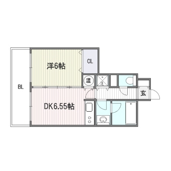 グランシャリオ住吉602号室-間取り