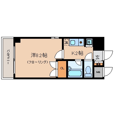 RESTEL　HAKATA202号室-間取り