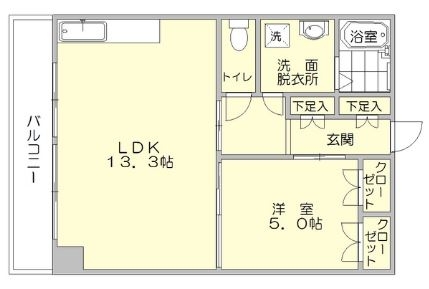 カーサ・リナート山王203号室-間取り