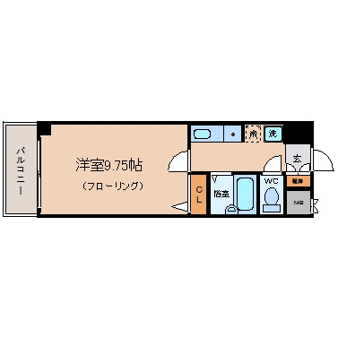 カスティージョ東比恵305号室-間取り