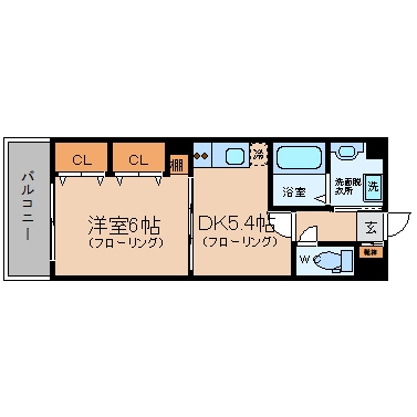 グロースメゾン博多山王603号室-間取り