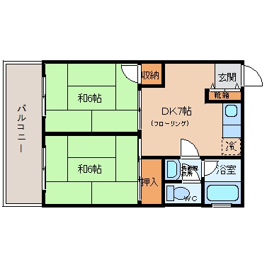 高山ビル302号室-間取り