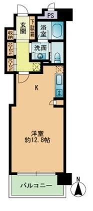 大手門フラット303号室-間取り