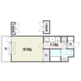 平尾クリエート2402号室-間取り