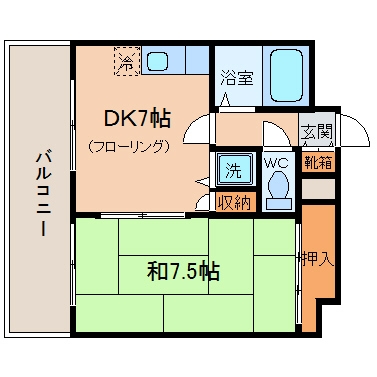 エターナルＴＡＮＡＫＡ1101号室-間取り