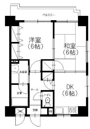 アミッドグリーン大濠弐番館102号室-間取り