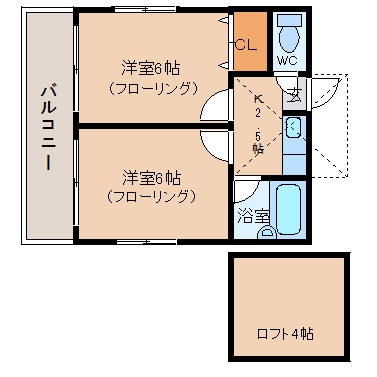 エミー呉服町301号室-間取り