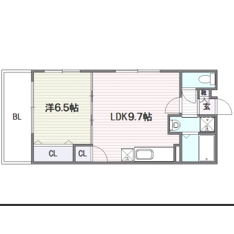 エミネンス住吉401号室-間取り