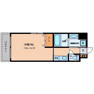 エムティースクエア吉塚駅前207号室-間取り