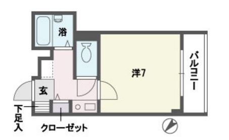 キャメロット・グレイス203号室-間取り