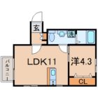 クレサ空港前 - 所在階 の間取り図