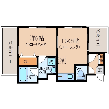 コートハウス槇707号室-間取り