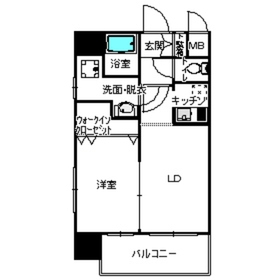 プライムアーバン薬院南1301号室-間取り