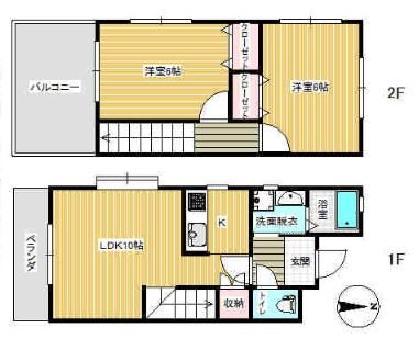 リバティ弐番館401号室-間取り