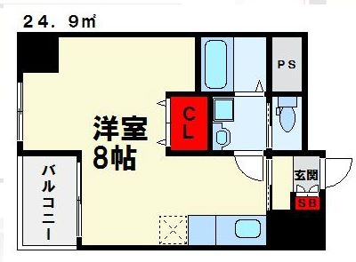 レージュ千代801号室-間取り