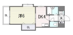 グラスコート住吉105号室-間取り