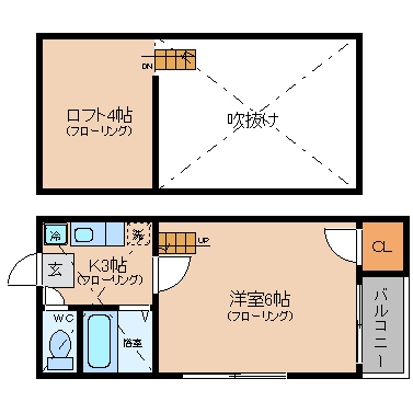 グラッセ博多南105号室-間取り