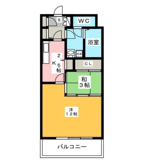 エンクレストベイ天神東203号室-間取り