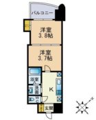 アリビオ博多駅北 - 所在階 の間取り図