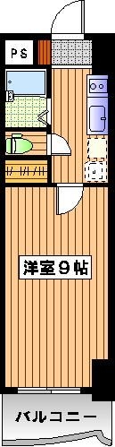 ロイヤル博多駅東 - 所在階 の間取り図