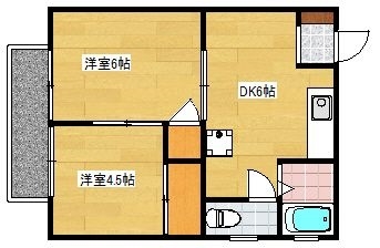 レジデンス千代101号室-間取り